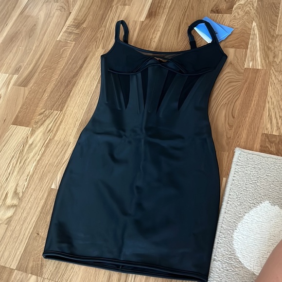 NWT H&M x Mugler Corset-style Mini Dress